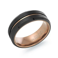 Black Espresso Tungsten 8mm Ring