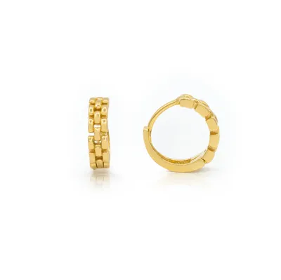 Chain Link 10MM Huggie Earrings