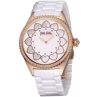Love Time Ceramic Moving Hearts Watch
