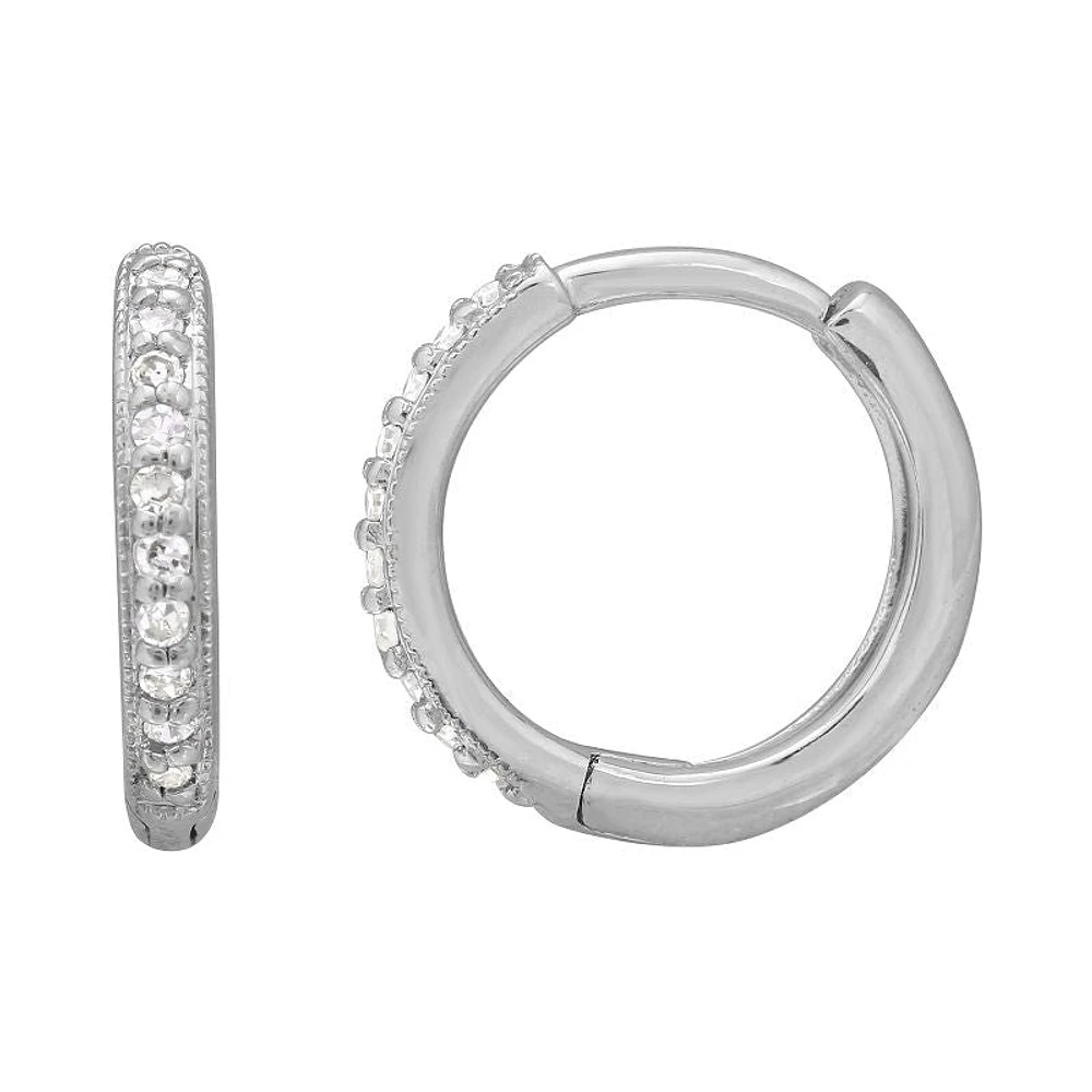 Diamond Huggie 11.5MM Earrings