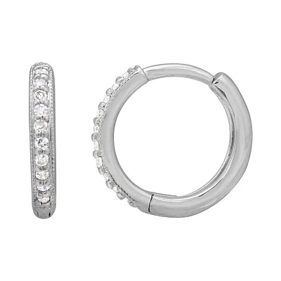 Diamond Huggie 11.5MM Earrings