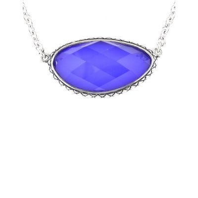 Vida de Plata Blue Agate Necklace