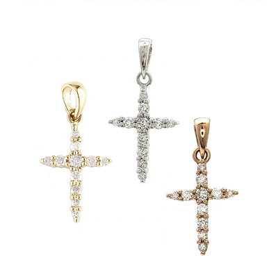 Cross Pendant with .13ct Diamonds