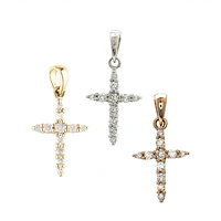Cross Pendant with .13ct Diamonds