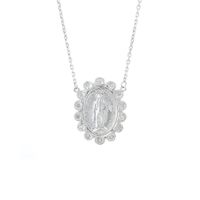 Milagrosa Diamond Flower Halo Necklace