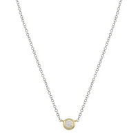 Bezel Diamond .14ct Necklace