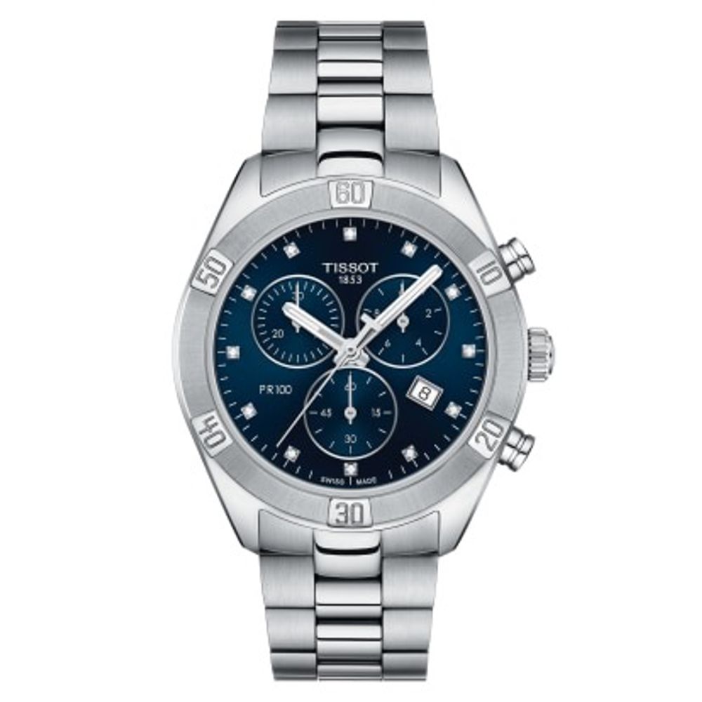 PR 100 Chronograph Blue Diamonds