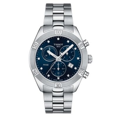 PR 100 Chronograph Blue Diamonds