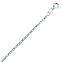 Foxtail 1MM White Gold Chain
