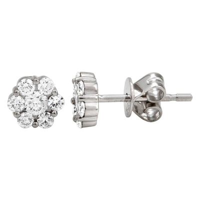 .53ct Flower Diamond Stud Earrings