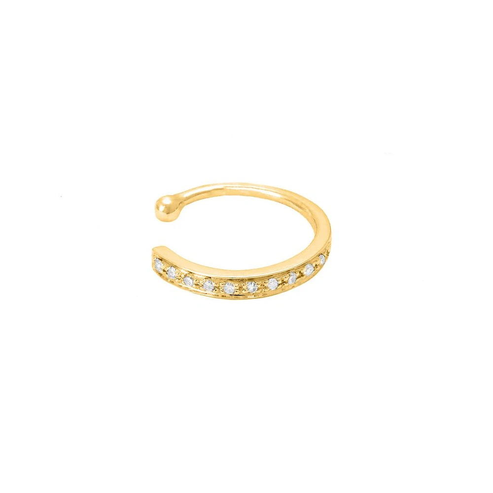 Diamond Ear Cuff 14K