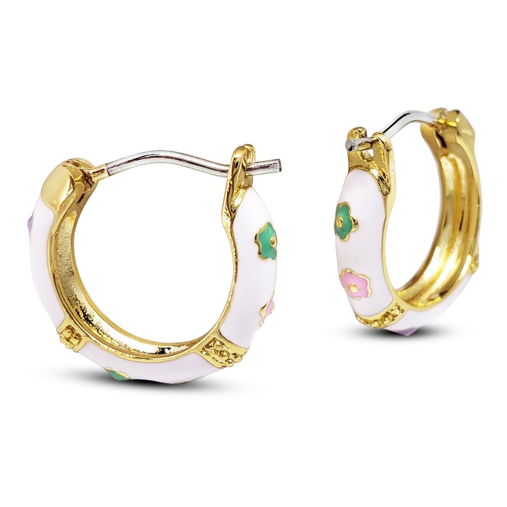 Flower Enamel Kids Earrings