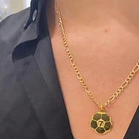 Soccer Pendant 14K