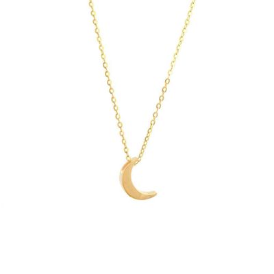 Golden Moon Necklace 14K