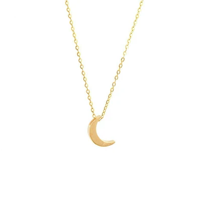 Golden Moon Necklace 14K