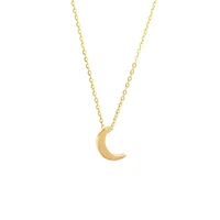 Golden Moon Necklace 14K