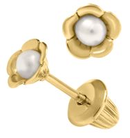 Flower Pearl Earrings