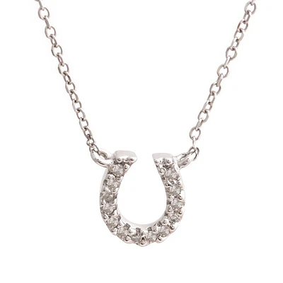 Petit Horse Shoe Necklace 14K