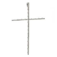 Tall Diamond Cross Pendant