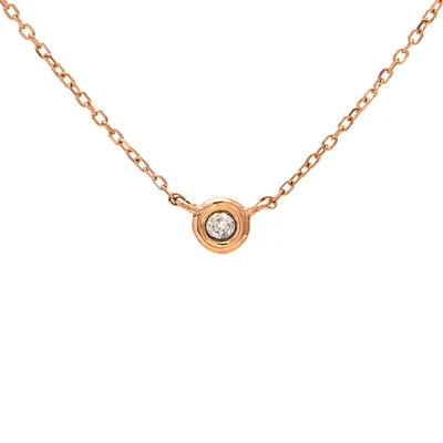 Bezel Diamond .02ct Necklace