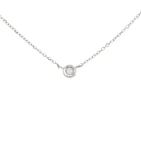 Bezel Diamond .02ct Necklace