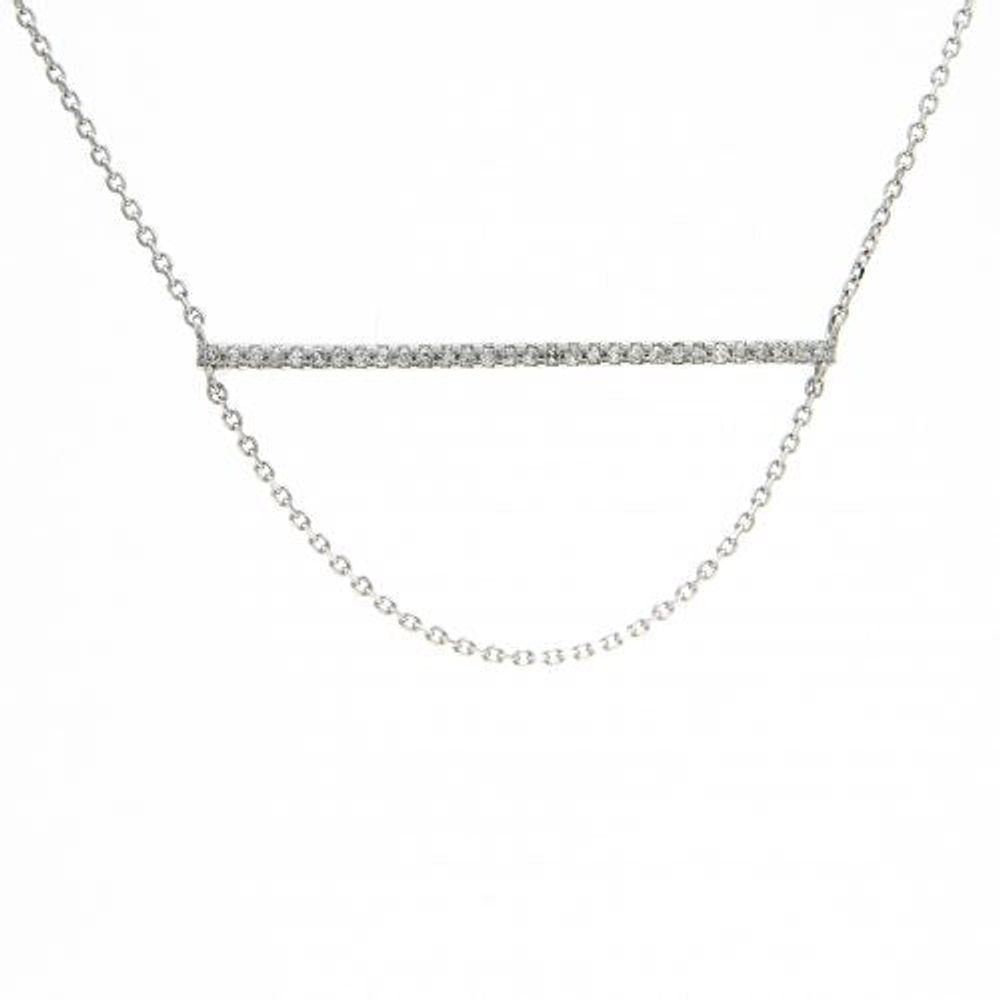 Diamond Bar Necklace