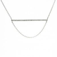 Diamond Bar Necklace