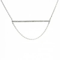 Diamond Bar Necklace