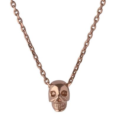 Rose Skull Necklace