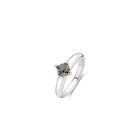 Grey Blue Glimmer Ring