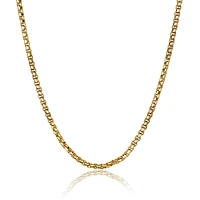 2.5mm yelllow IP Steel Round Box Chain