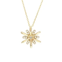 Star Bust Diamond Necklace 14K