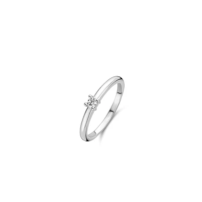 Merci Zirconia Silver Ring