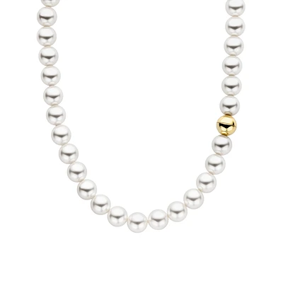 Simplicity Pearl/Golden Necklace