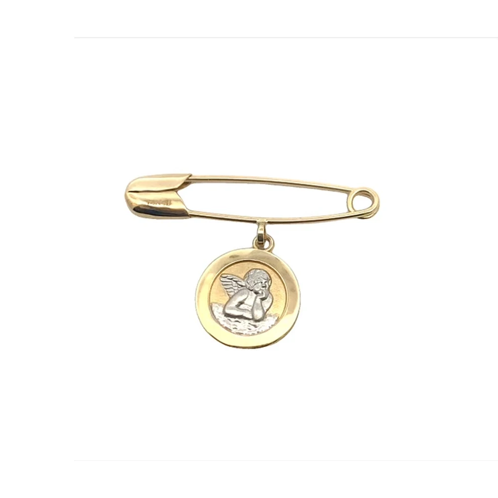 Two Tone Angel Baby Pin