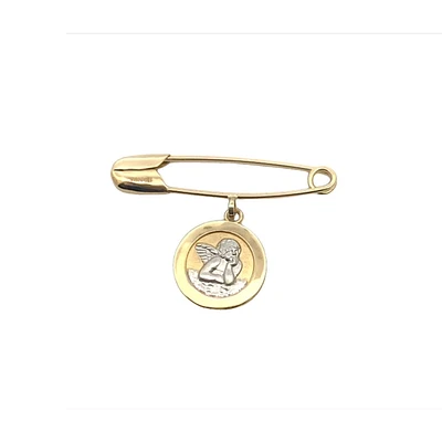 Two Tone Angel Baby Pin