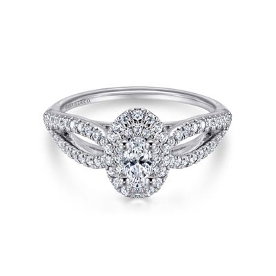 Oval Cut Double Halo Engagement Ring