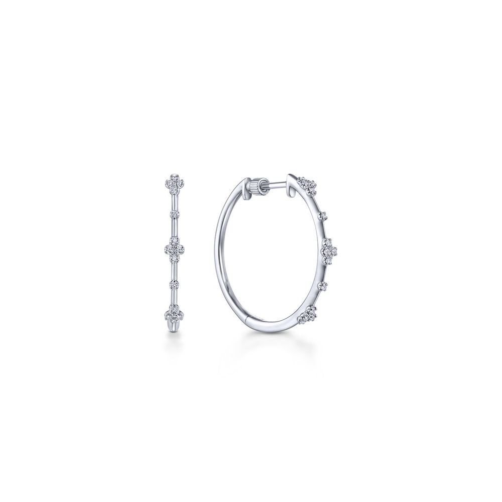 My Favorite White Gold 20mm Hoop Earrings