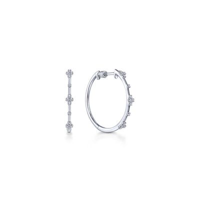 My Favorite White Gold 20mm Hoop Earrings