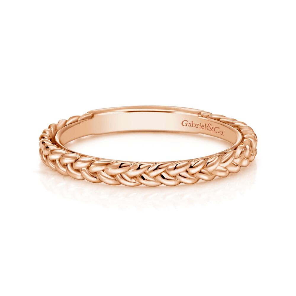 14K Rose Gold Braided Ring