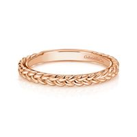 14K Rose Gold Braided Ring