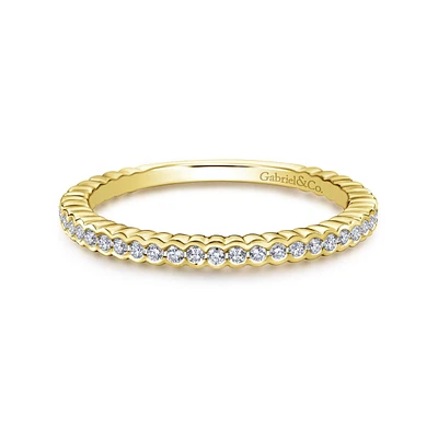 Yellow Gold Diamond Ring 14K
