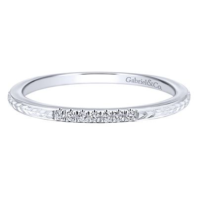 Seven Diamond 14K White Gold Ring