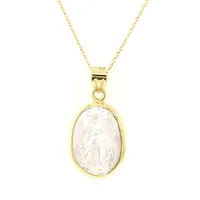 Mother Pearl Virgen Milagrosa Pendant