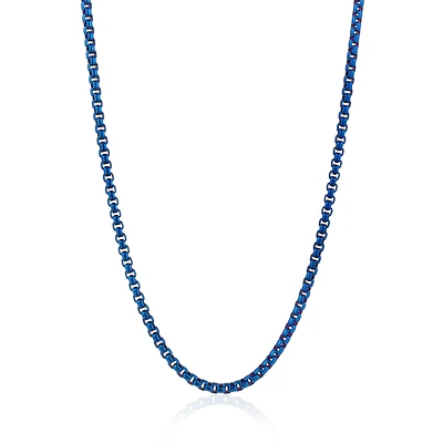 3.5mm Blue IP Round Box Chain