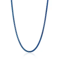 3.5mm Blue IP Round Box Chain