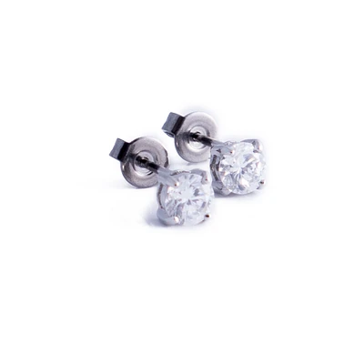 CZ Stud Earrings 5mm