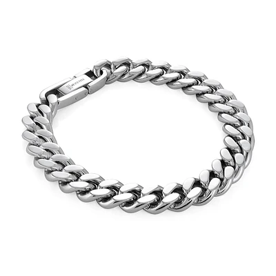 10mm Curb Link Steel Bracelet