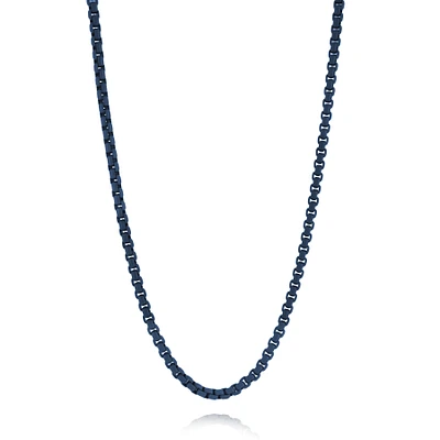3.5mm Blue IP Steel Round Box Chain