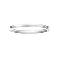 Polished Silver Kids Bangle Bracelet